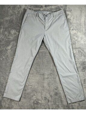 Tommy Bahama Pants Mens 40x34 (fits 38x32) Gray Check Island Zone Golf Chino